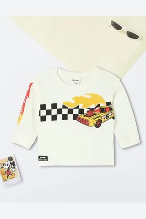 Max Collection Boys Graphic Printed Round Neck Cotton T-shirt