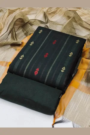 APNISHA Ethnic Motifs Embroidered Unstitched Dress Material