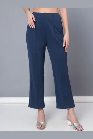 Golden Kite Women Tailored High-Rise Wrinkle Free Pleated Formal Trousers