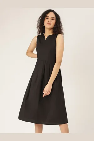BRINN A-Line Midi Cotton Dress