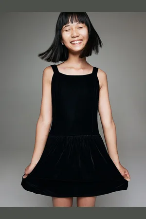 H&M Girls Velvet Dress