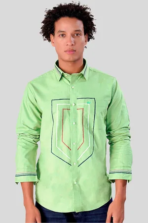 FRENCH CROWN Men Standard Cotton Casual Shirt