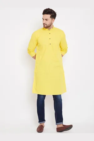 Even Men Solid Kurta