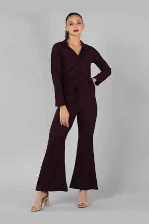 Golden Kite Women Shirt Collar Top With Trousers
