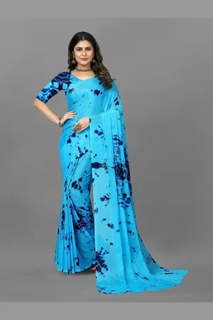 APNISHA Tie & Dye Dyed Pure Chiffon Leheriya Saree