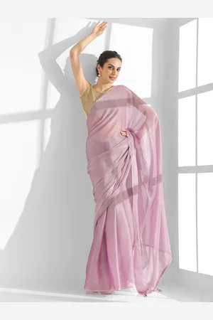 Kalista Pure Chiffon Saree With Blouse Piece