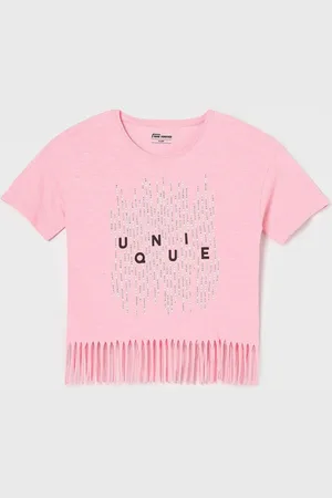 Lifestyle Girls Typography Printed Round Neck Cotton T-shirt