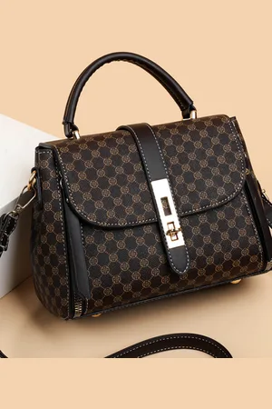 Diva Dale Women Checked Crossbody Satchel Bag