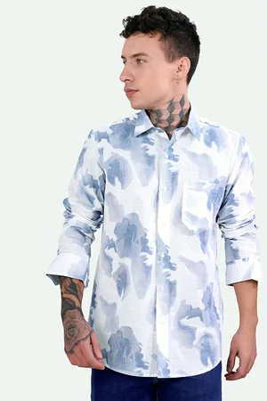 FRENCH CROWN Tie & Dye Standard Cotton Casual Shirt