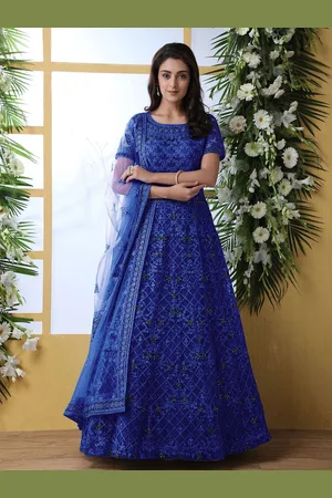 APNISHA Women Floral Embroidered Fit & Flare Ethnic Dress