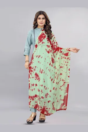 BAESD Tie & Dye Printed Chiffon Dupatta