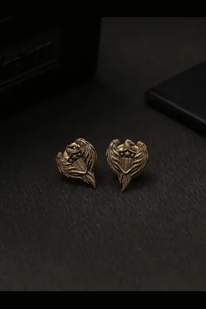 COSA NOSTRAA Men Antique Gold-Toned Phoenix Collar Tips Accessory Gift Set