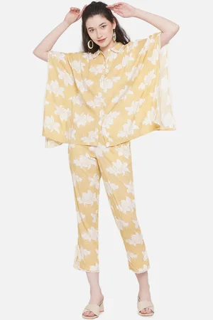bellamia Printed Kaftan Tunic With Trouser Co-Ords