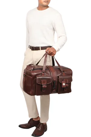 Hidesign Men Large Leather Duffle Bag