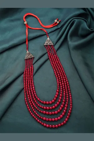 COSA NOSTRAA Men Layered Artificial Beads Necklace