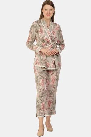 bellamia Women Pink Printed Co-Ords