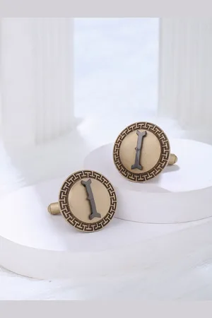 COSA NOSTRAA Textured Alphabet Cufflink