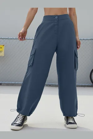 Bewakoof Women Baggy Oversized Cargo Parachute Pants