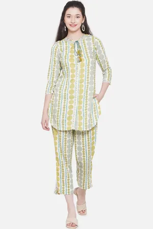 bellamia Forest Printed Tunic With Trousers
