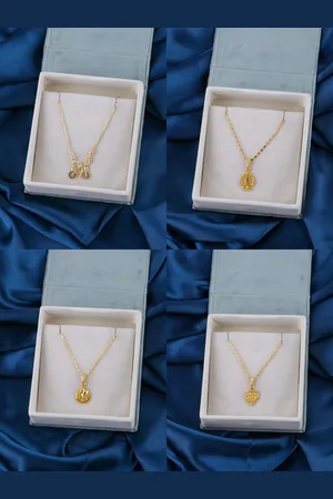 Brandsoon Set of 4 Gold-Toned Brass Gold-Plated Chain
