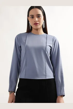 CENTRESTAGE Long Pleated Sleeves Top