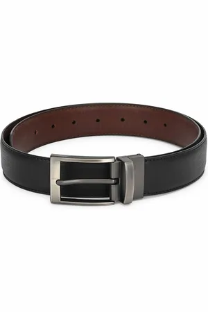 thickskin Men Black PU Textured Belt