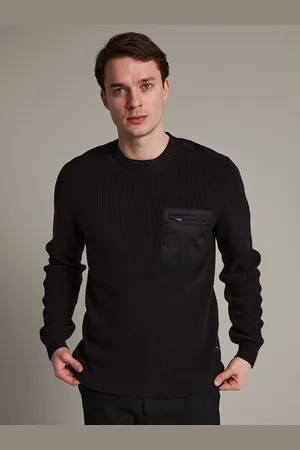 Matinique Men Ribbed Pure Cotton Pullover Sweater
