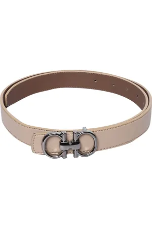 thickskin Girls Beige Textured PU Belt