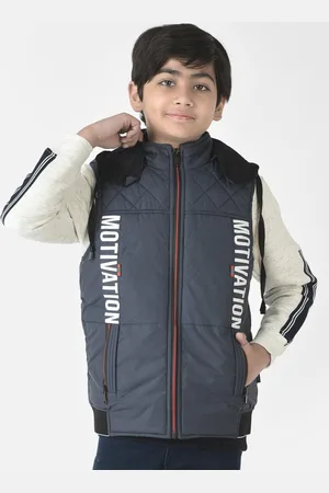 Crimsoune Club Boys Navy Blue Lightweight Padded Jacket