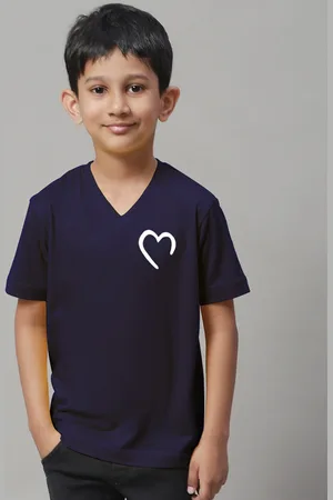 Friskers Boys Graphic Printed V-Neck Cotton T-Shirts