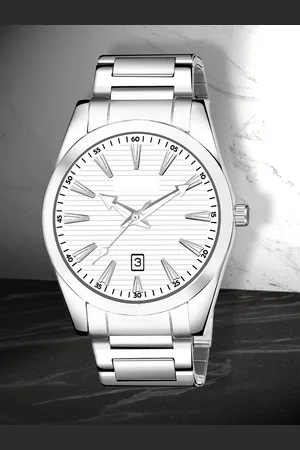Shocknshop Men Stainless Steel Bracelet Style Straps Analogue Watch WCH87White