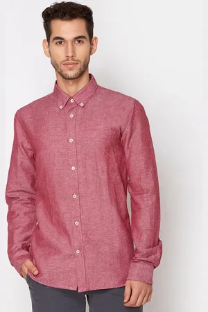 Matinique Men Maroon Slim Fit Casual Shirt