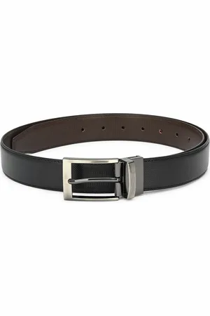 thickskin Men Black & Brown Solid Reversible Belt