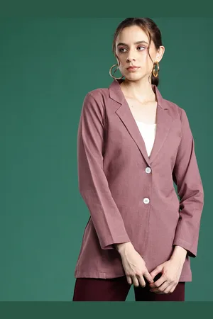 DressBerry Women Solid Boyfriend Fit Single Breasted Blazer