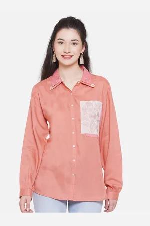 bellamia Applique Detail Comfort Fit Casual Shirt