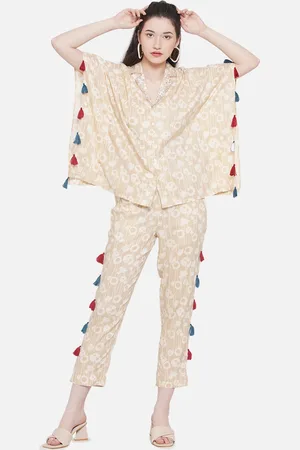 bellamia Printed Kaftan Tunic & Trousers