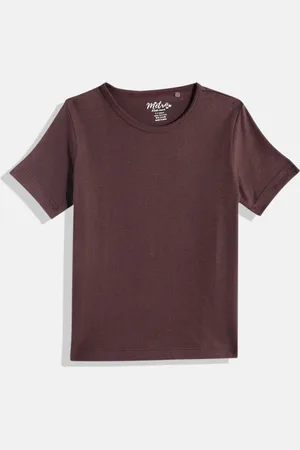 METRO KIDS COMPANY Boys Solid Regular Fit T-shirt