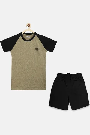 Chimprala Boys Olive Green Clothing Set