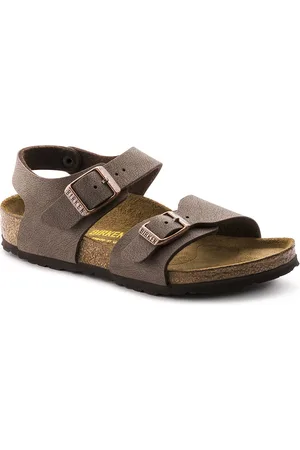 Birkenstock Brown New Birko-Flor Nubuck Narrow Width New York Sandals