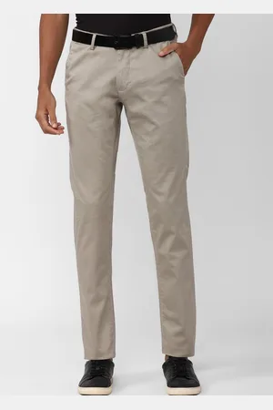 Van Heusen Men Slim Fit Mid-Rise Trousers