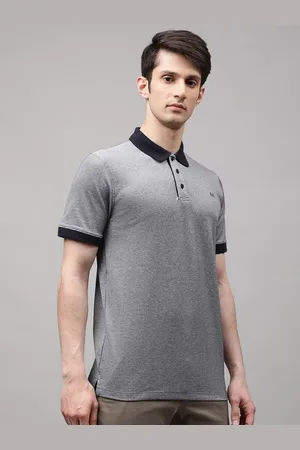 Matinique Men Navy Blue Polo Collar T-shirt