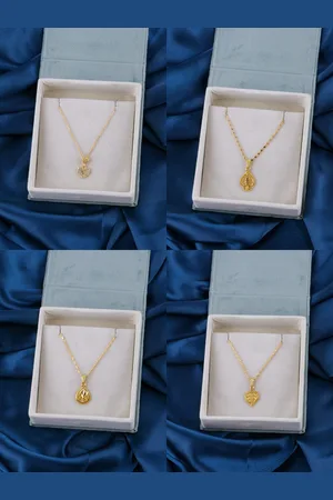 Brandsoon Set of 4 Gold-Toned Brass Gold-Plated Chain