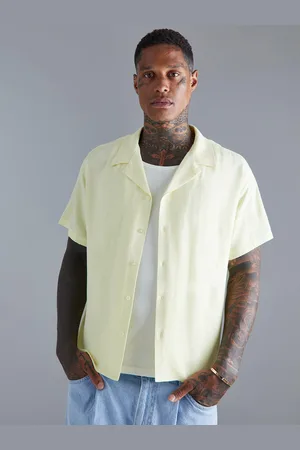 Boohoo Short Sleeves Cuban Collar Boxy Fit Casual Shirt
