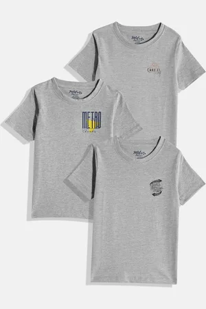 METRO KIDS COMPANY Boys Pack of 3 Printed T-shirts