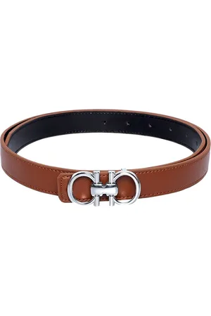 thickskin Women Tan Textured PU Belt