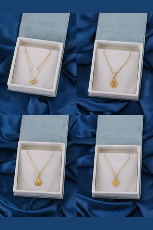 Brandsoon Set of 4 Gold-Toned Brass Gold-Plated Chain