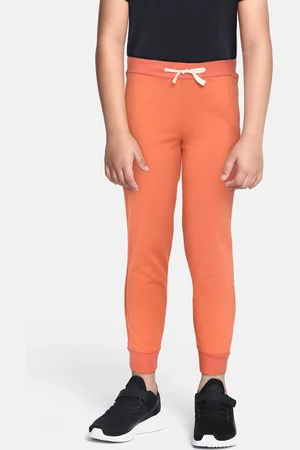 METRO KIDS COMPANY Boys Orange Regular Fit Cotton Joggers