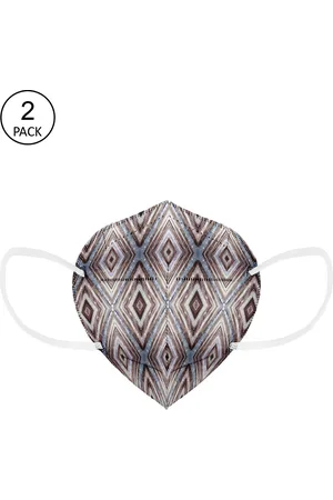 Status Unisex Pack of 2 Printed 4-Ply Reusable Anti Pollution N95 Mask