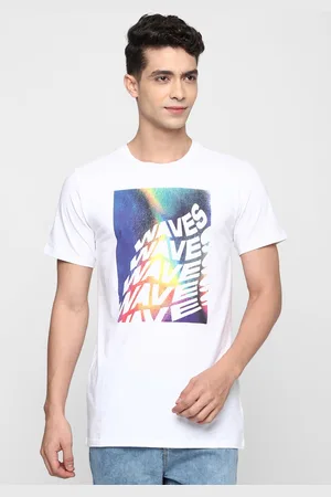 Forever 21 Men White Printed T-shirt