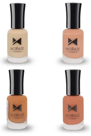 Moraze Women Nude Glossy Nail Polish Pack of 4